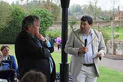 Mayor of Godalming Tom Martin with David Wright