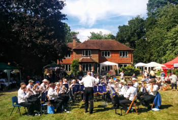 The band under the baton of Clive