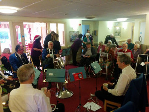 Our greytops group visiting Eastlake residential home