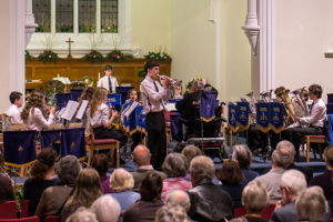 Youth Band with principal cornet Matthew as soloist